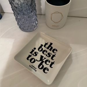 NWT Quotable Trinket Plate “The Best is Yet to Be” 5in Square